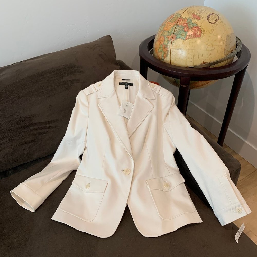 Talbots Stretch Cream Blazer